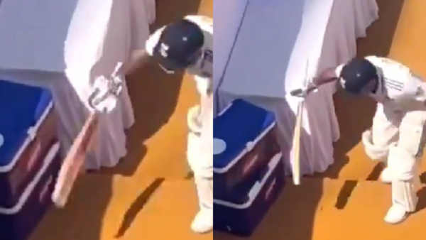 Angry Virat Kohli vents his frustration on water boxes after another cheap dismissal in Pune Test [WATCH]