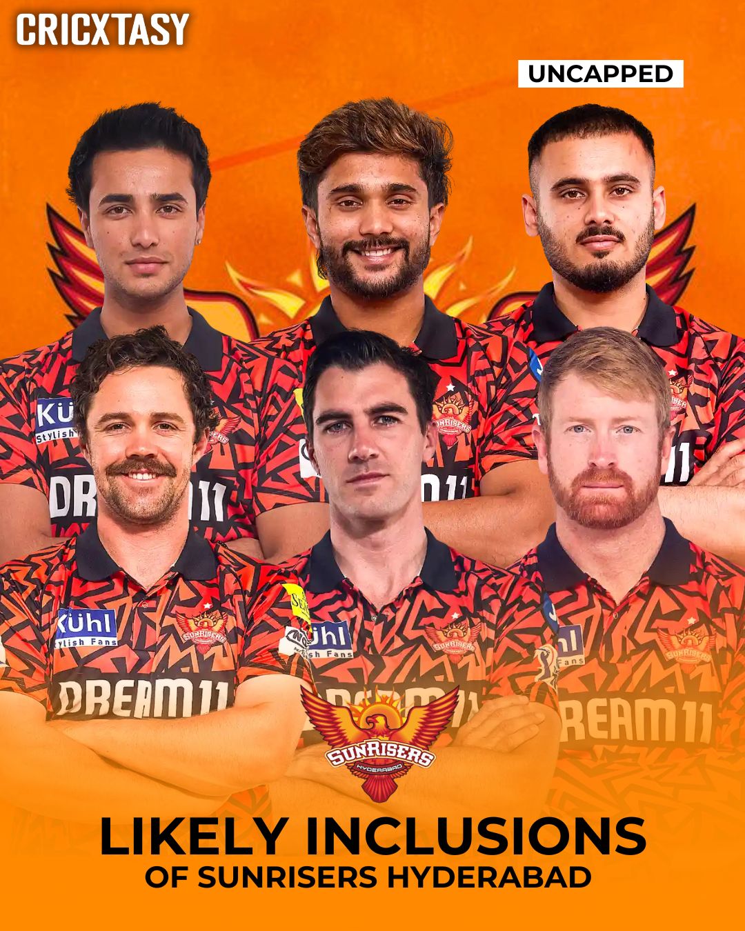 SRH IPL 2025 player retention list