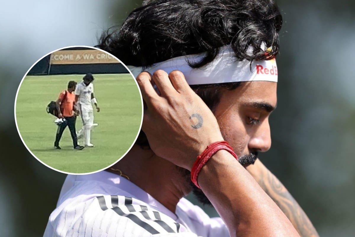 KL Rahul walks off during intra-squad match simulation in Perth after blow to elbow