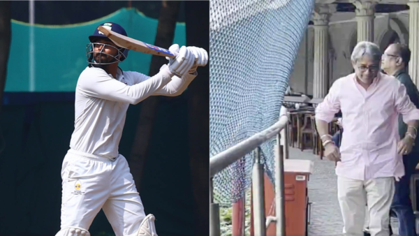[WATCH] Shreyas Iyer’s dad watches him get his Ranji Trophy double hundred