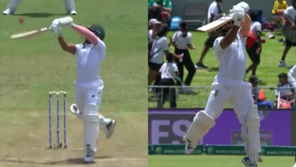 Temba Bavuma’s incredible flying upper cut for six in the Test match against Sri Lanka [WATCH]