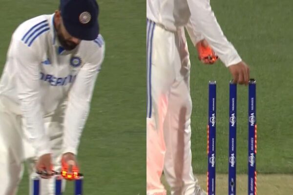 Virat Kohli’s ‘Bail Swap’ Attempt Backfires in Adelaide Test [WATCH]