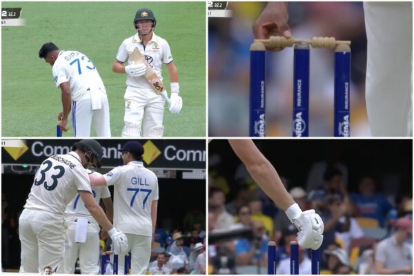 Mohammed Siraj Swaps Bails Only for Marnus Labuschagne To Put Them Back in Their Original Position, Still Loses His Wicket [WATCH]