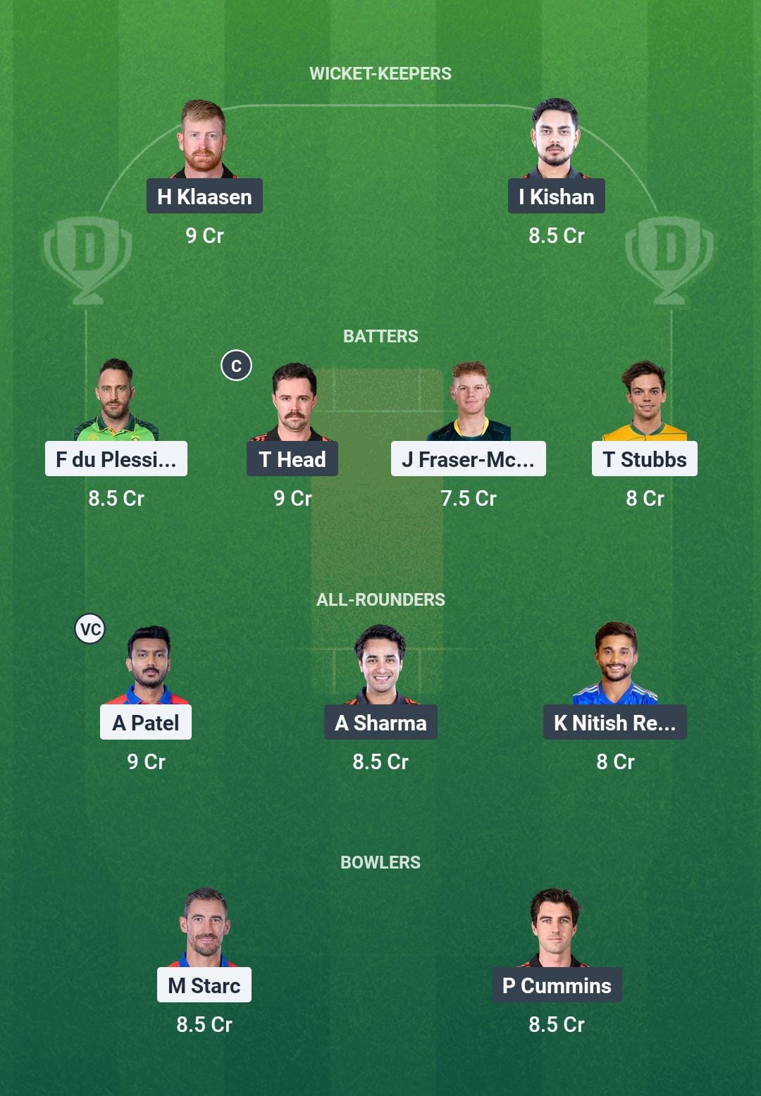 DC vs SRH Dream11 Prediction Today Match 10 Playing XI IPL 2025 Small League Team