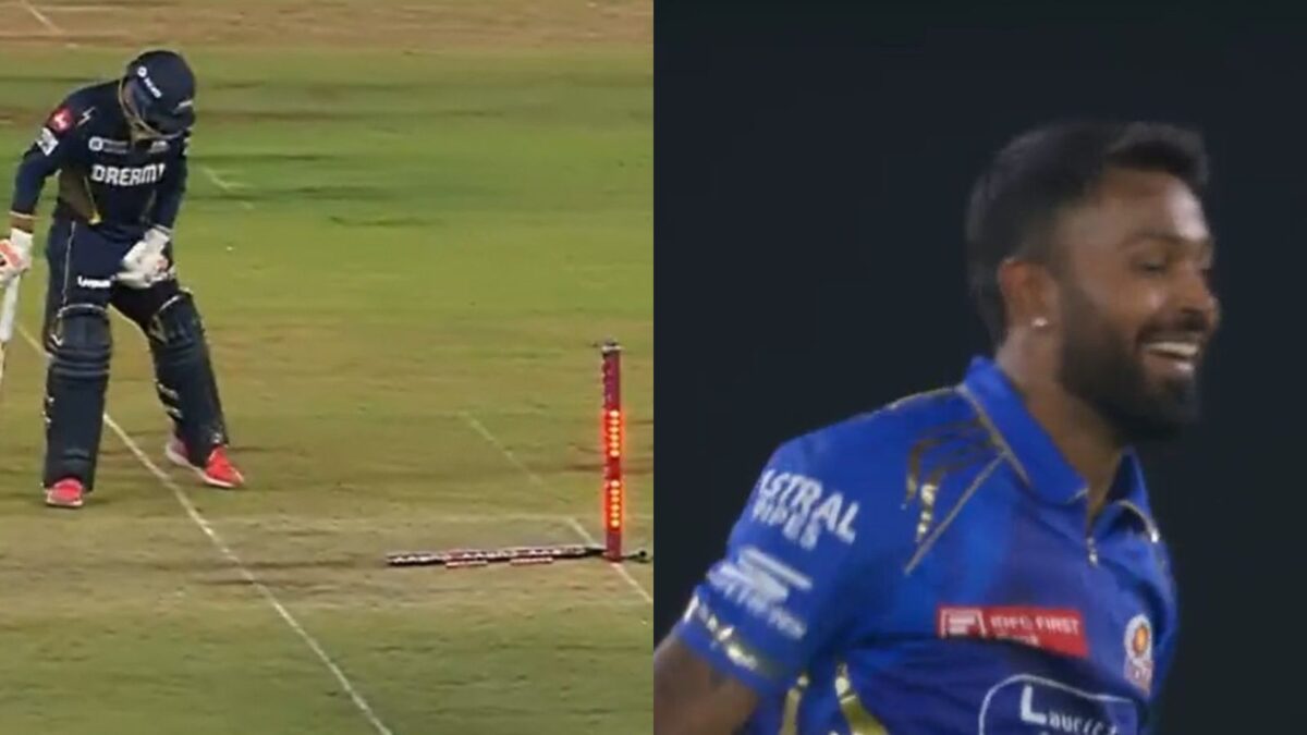 hardik pandya run out rahul tewatia ipl 2025 gt vs mi