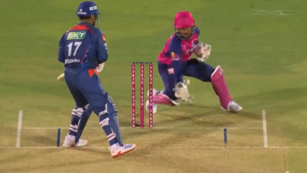 Dhruv Jurel catch Rishabh Pant dismissal RR vs LSG IPL 2025