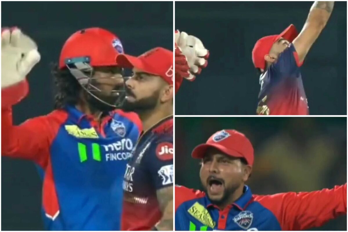 Kuldeep Yadav, KL Rahul Appeal After Virat Kohli Catches Ball Thrown to Keeper During DC vs RCB [WATCH]