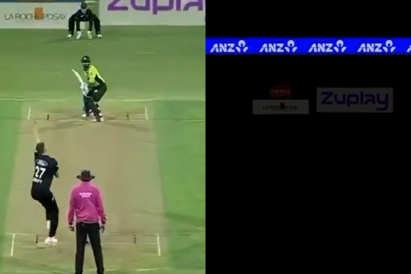 Lights Go Off At Bay Oval As Fast Bowler Was About To Release The Ball In NZ vs PAK 3rd ODI [WATCH]