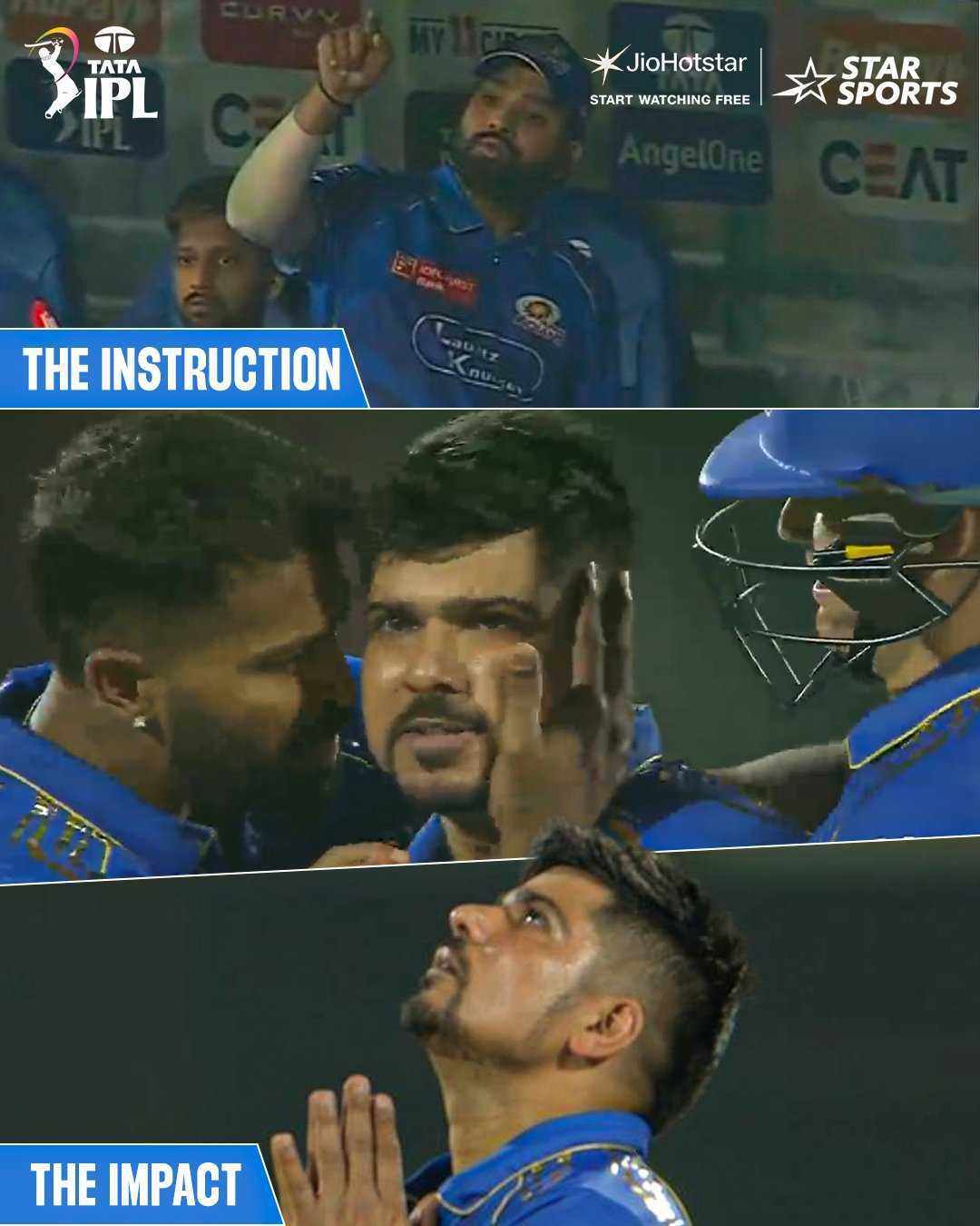 Rohit Sharma Karn Sharma Mumbai Indians DC vs MI IPL 2025