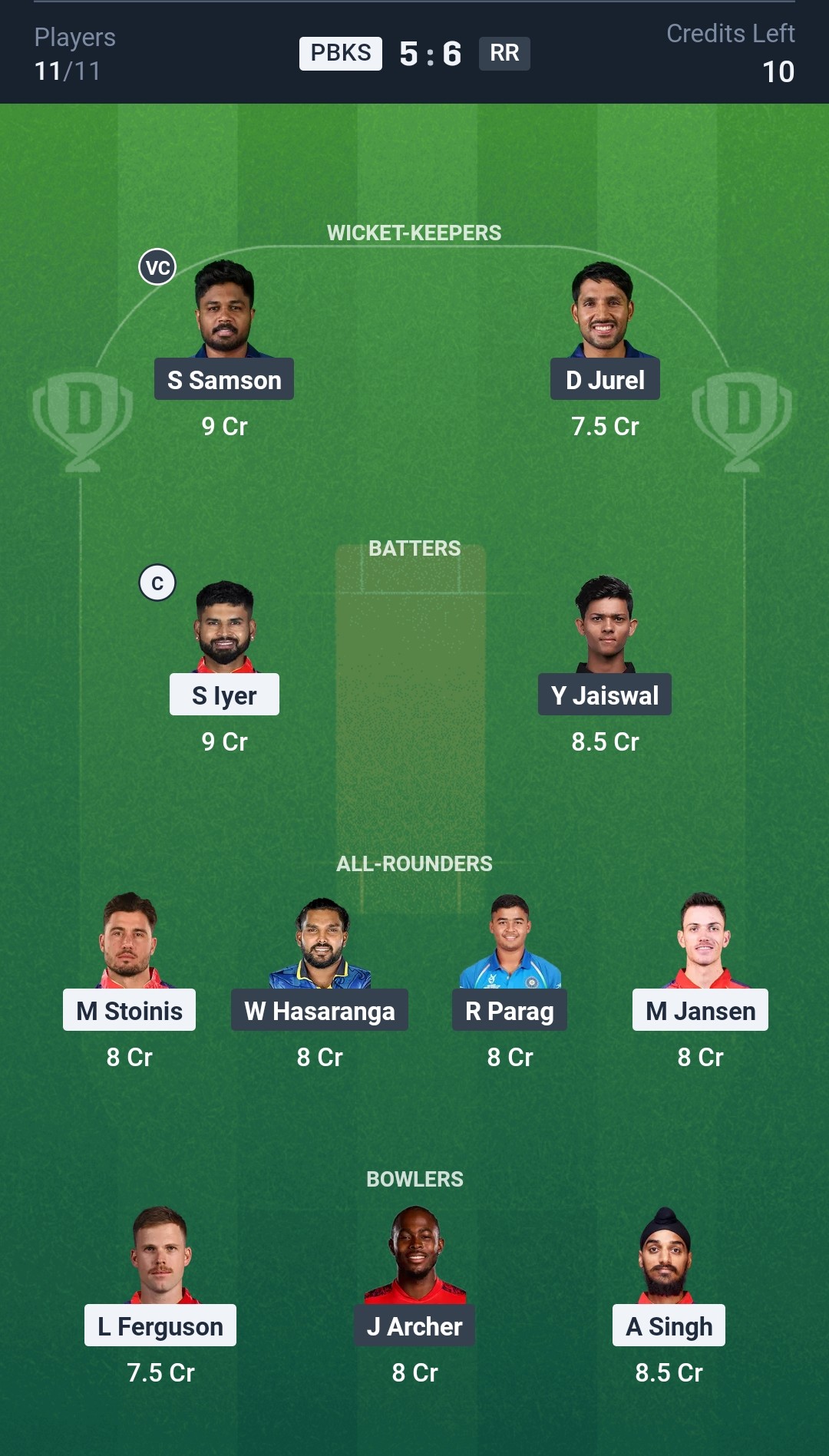 PBKS vs RR Dream11 Prediction Today Match 18 Playing XI IPL 2025 Small League Team