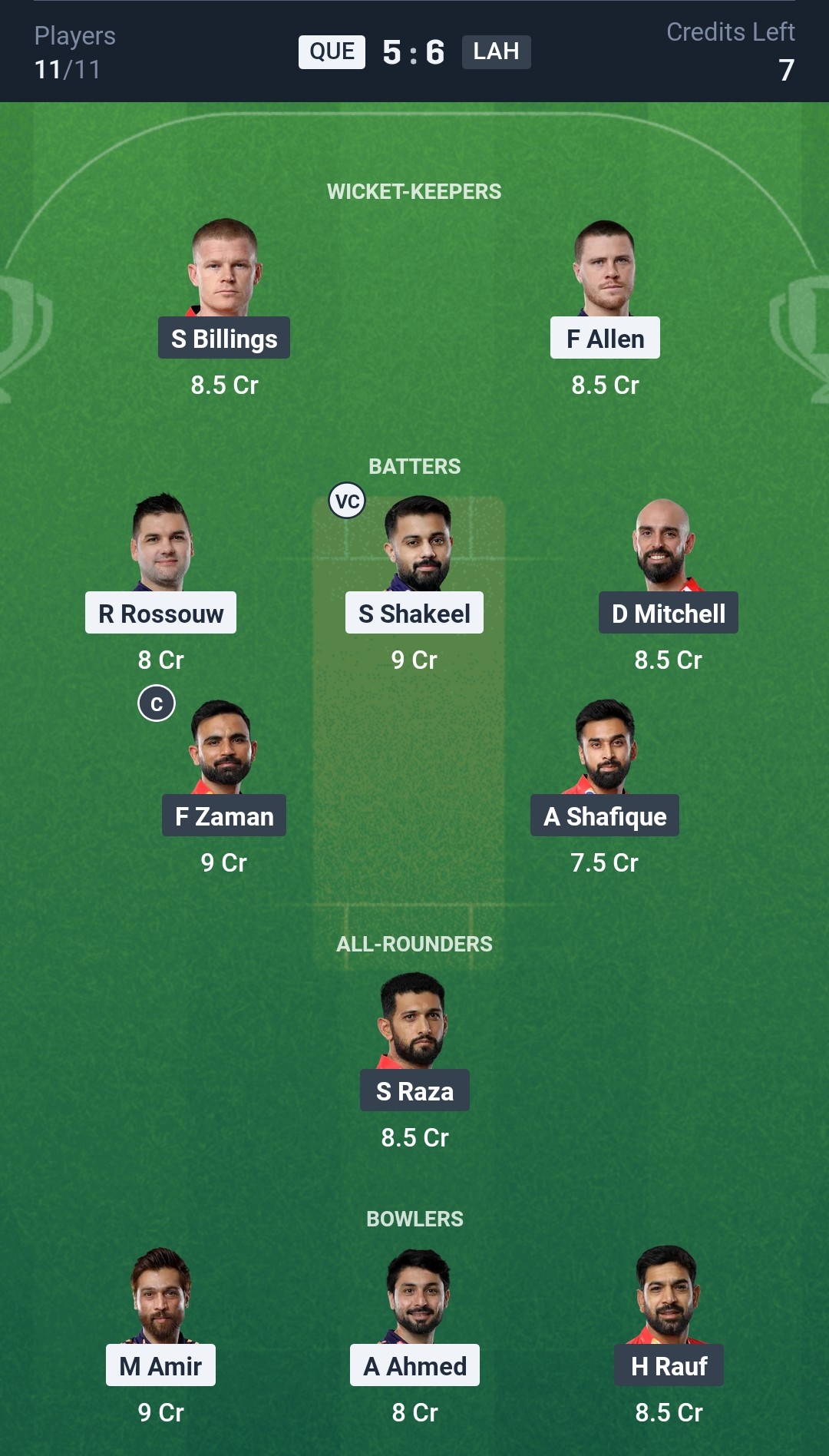 QUE vs LAH Dream11 Prediction Today Match 4 Playing XI PSL 2025 Grand League Team