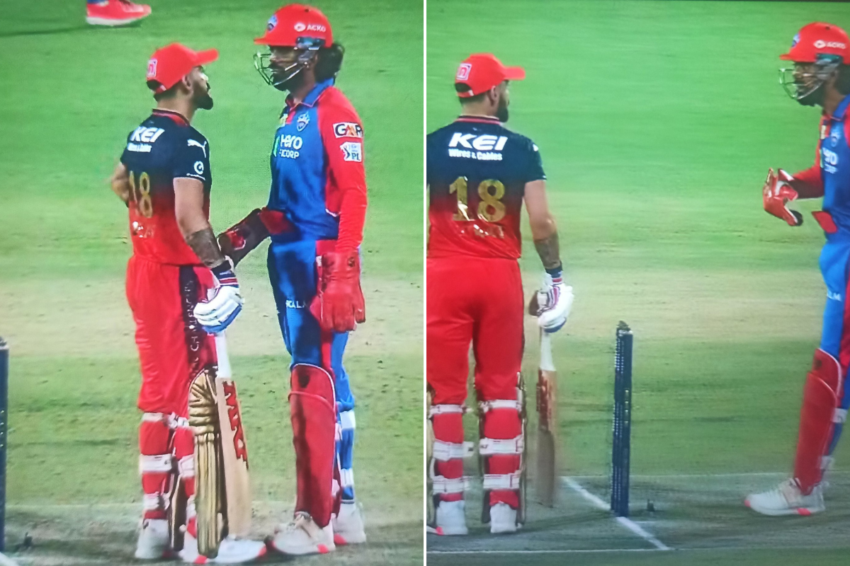 Virat Kohli KL Rahul fight verbal argument face off IPL 2025 DC vs RCB (1)