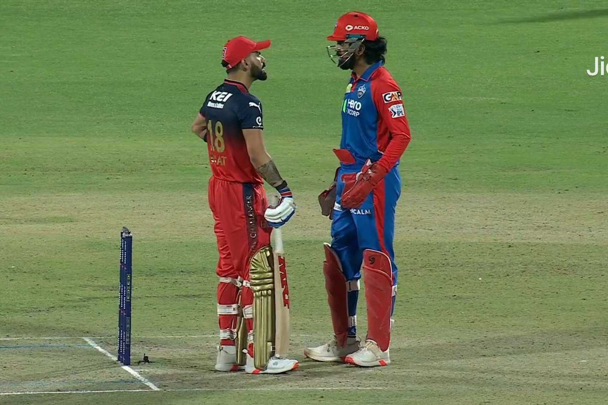 Virat Kohli KL Rahul argument face off IPL 2025 DC vs RCB