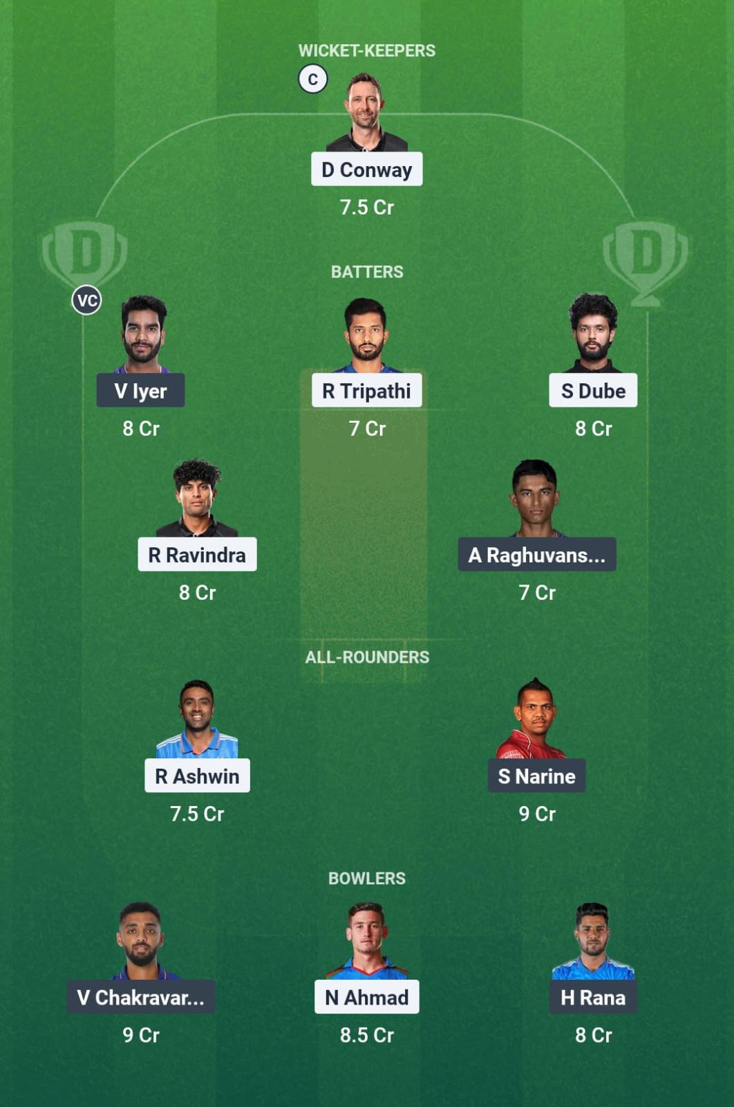 CHE vs KKR Dream11 Prediction Today Match 25 Playing XI IPL 2025 Grand League Team