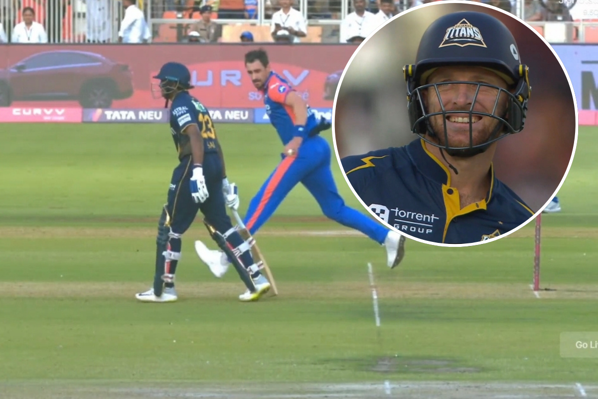 [WATCH] Mitchell Starc Gives Sai Sudharshan Warning for Leaving Crease Early During GT vs DC IPL 2025 Clash