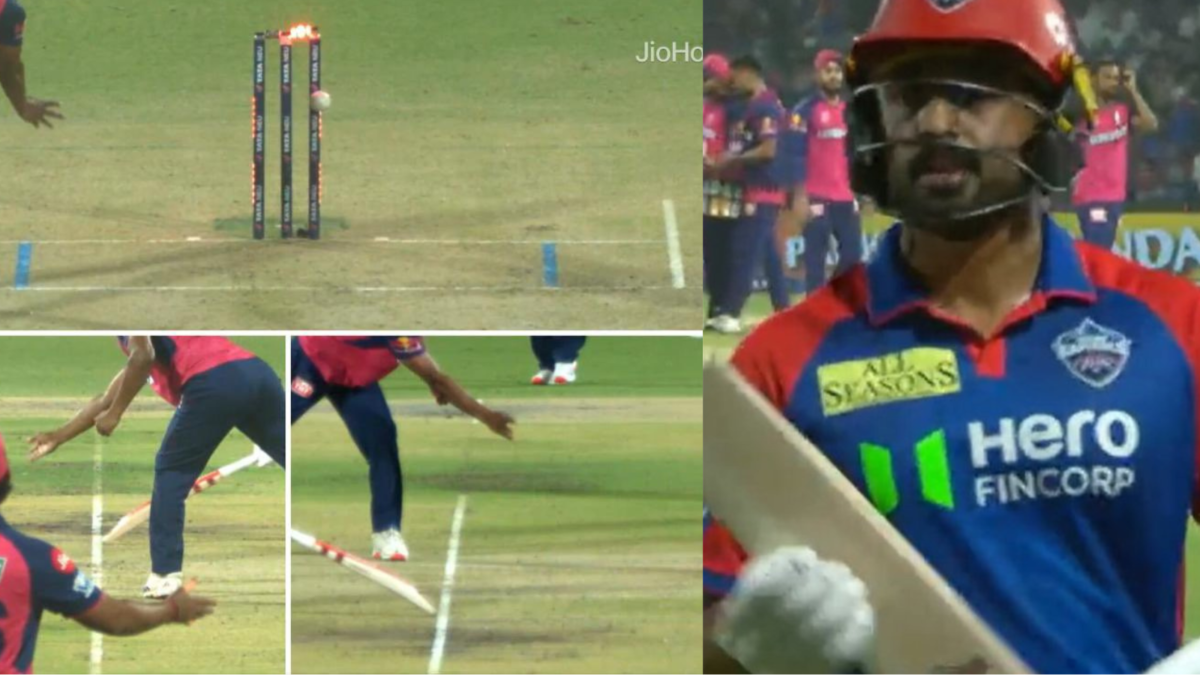 [WATCH] Karun Nair Throws Away Wicket With a Cheap Run Out During DC vs RR IPL 2025 Clash
