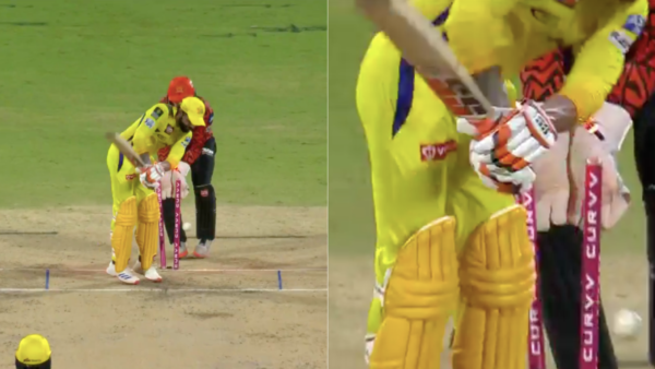 [WATCH] Ravindra Jadeja Left Outfoxed As Kamindu Mendis Uproots Middle Stump During CSK vs SRH IPL 2025 Match