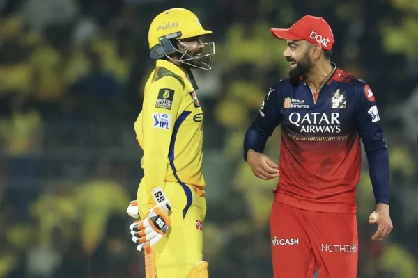 ravindra jadeja virat kohli csk vs rcb ipl 2025