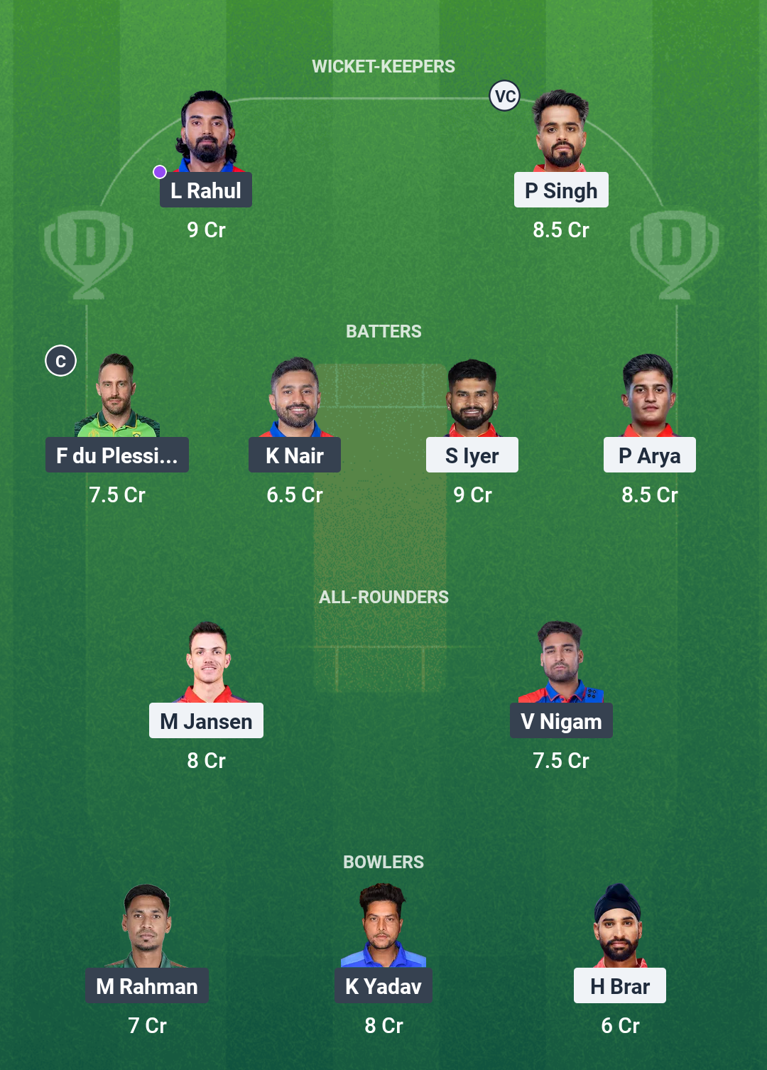 PBKS vs DC Dream11 Prediction Today Match 66 Playing XI IPL 2025 Grand League Team