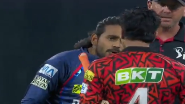 [WATCH] Abhishek Sharma Involved in Heated Exchange With Digvesh Rathi During LSG vs SRH Match in IPL 2025