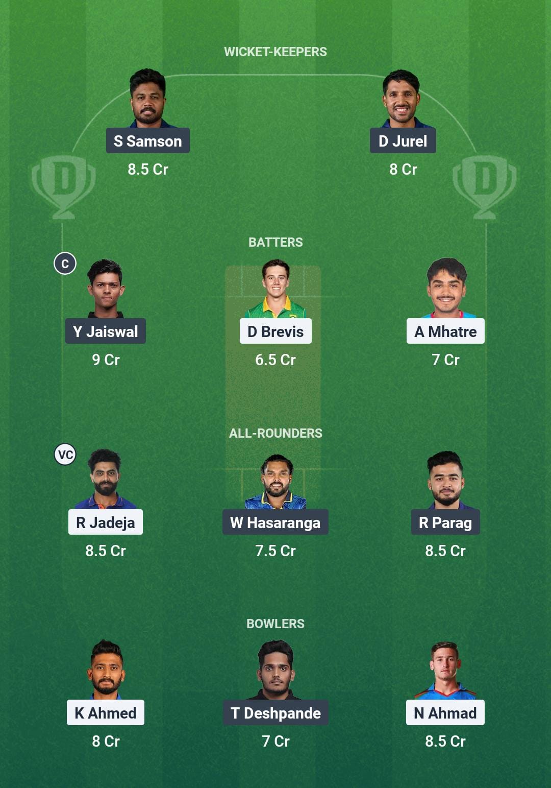 CHE vs RR Dream11 Prediction Today Match 62 Playing XI IPL 2025 Small League Team