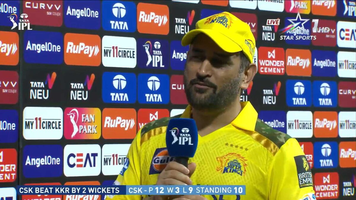 MS Dhoni Singles Out CSK Youngster For Praise After Beating KKR in IPL 2025