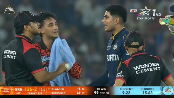 Abhishek Sharma Calms Down Shubman Gill After Another Face-Off With Umpires During GT vs SRH in IPL 2025 [WATCH]