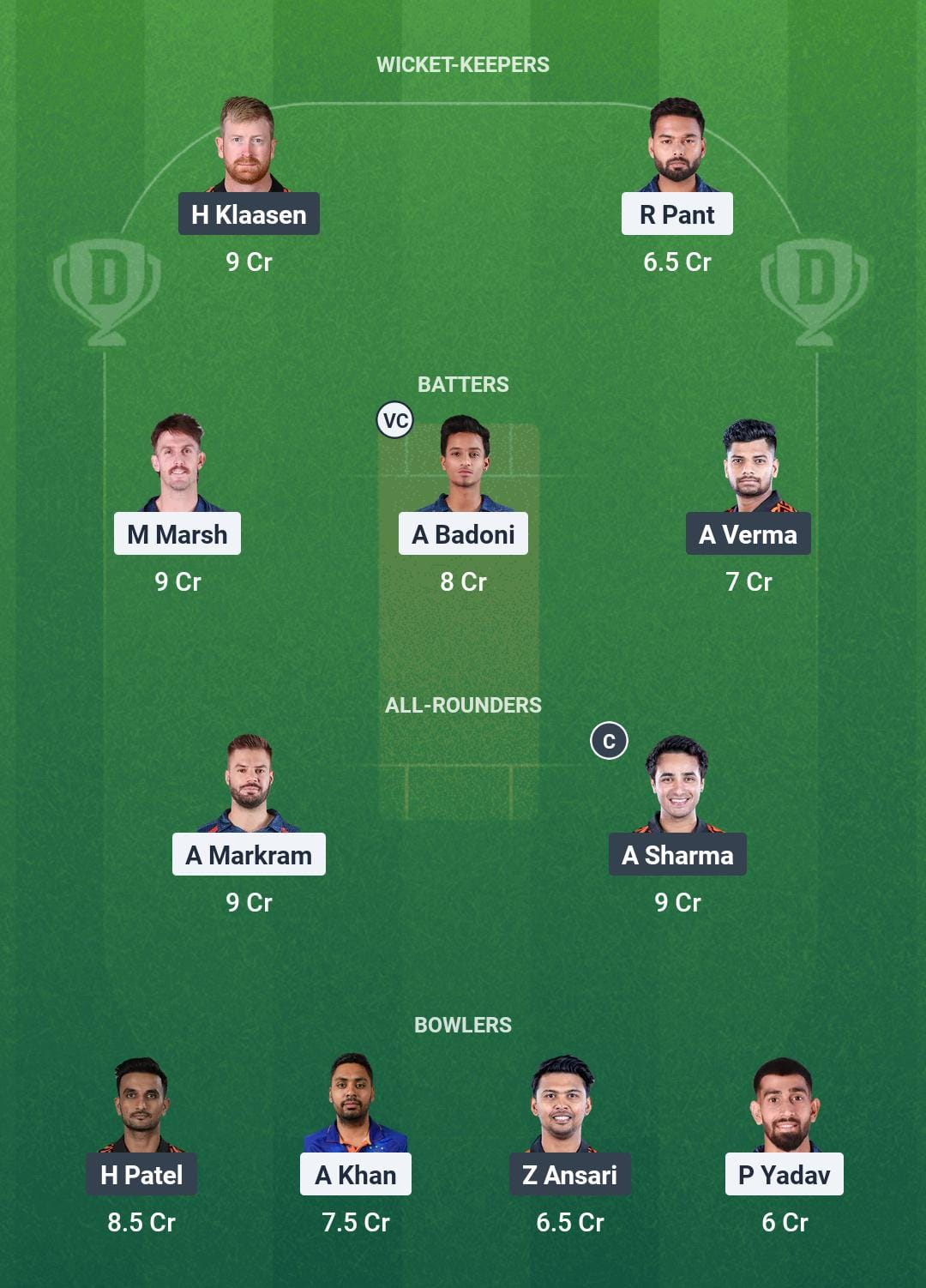 LSG vs SRH Dream11 Prediction Today Match 61 Playing XI IPL 2025 Grand League Team