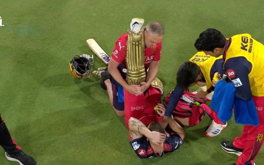 Phil Salt cramps RCB vs SRH IPL 2025 match today may 23