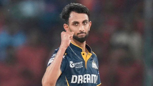 Prasidh Krishna has 20 wickets at an average of 16.45 runs apiece in 11 innings, including a four-wicket haul, in IPL 2025.