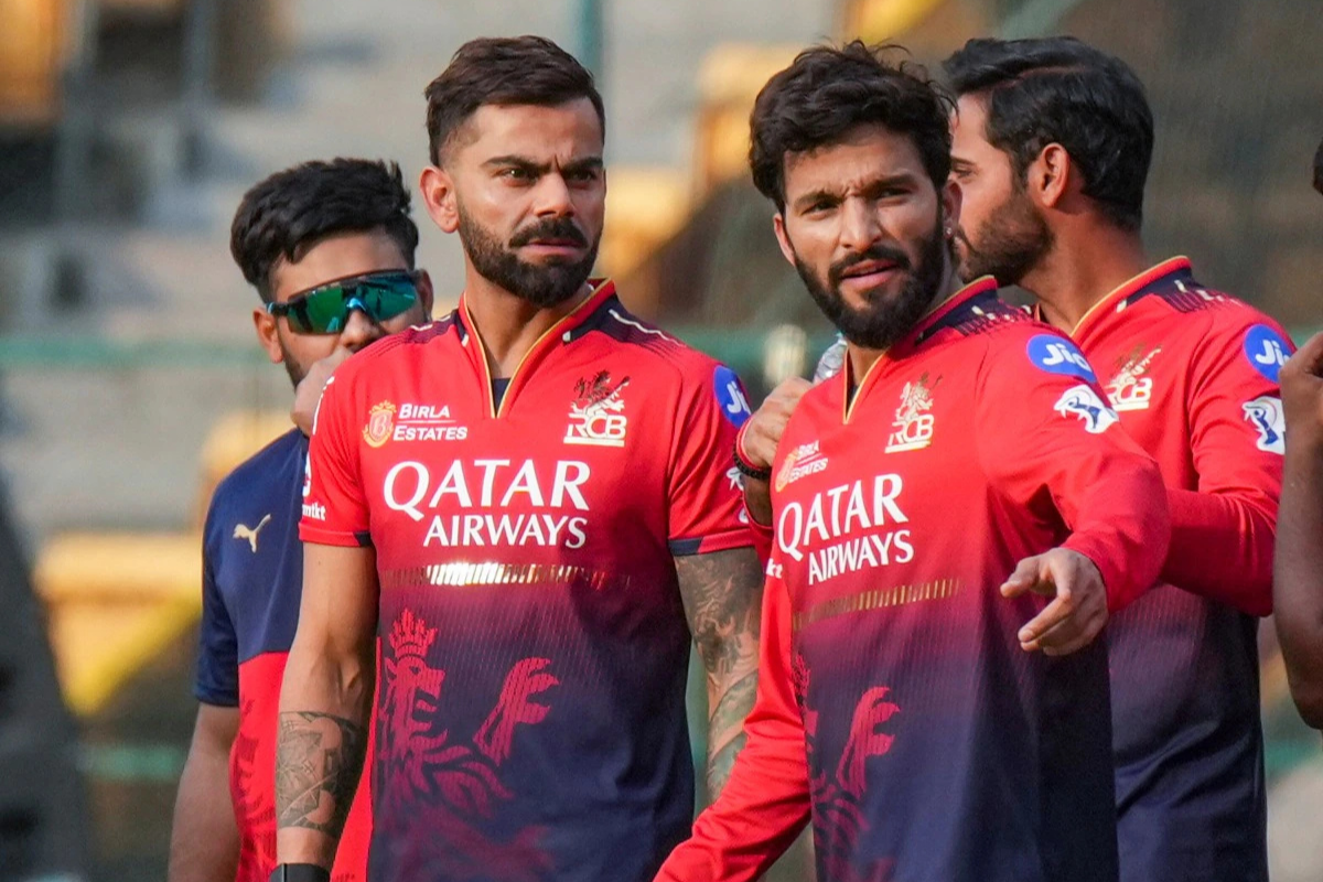 virat kohli captain rcb intra-squad practice match rcb vs kkr ipl 2025