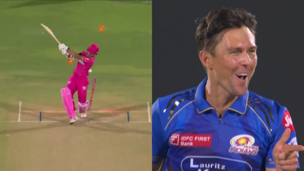 The start was positive from Yashasvi Jaiswal, who whacked two maximums off Trent Boult in the RR vs MI clash in IPL 2025.