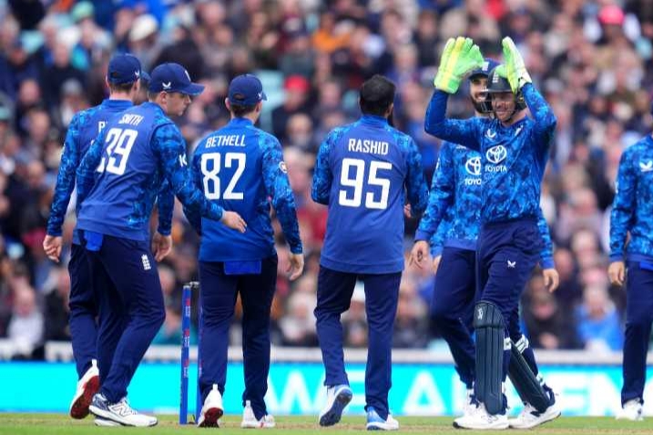 Jamie Smith struck 64 off 28 in the third England vs West Indies ODI at the Oval.