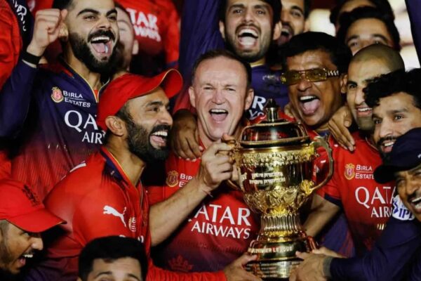 RCB won their maiden trophy under Andy Flower after beating Punjab Kings in IPL 2025 final.