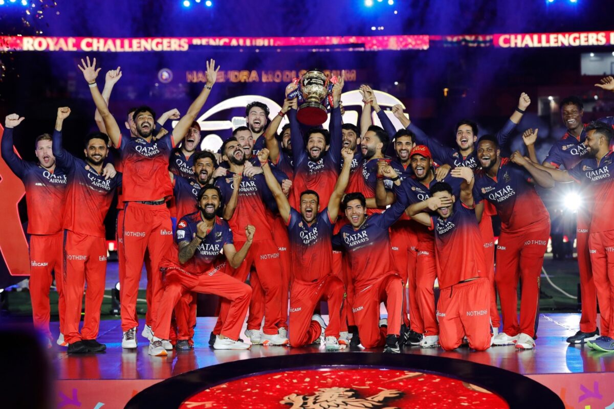 RCB lifted their maiden trophy by beating Punjab Kings in the IPL 2025 final.
