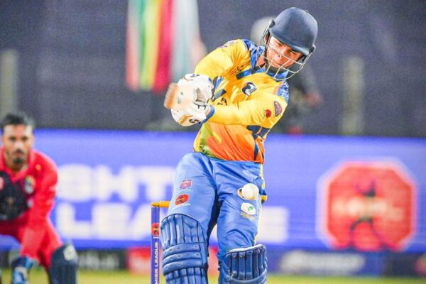 Sahil Parakh in action while playing for Eagle Nashik Titans in Maharashtra Premier League 2025.