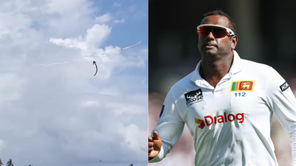 [WATCH] Unique ‘Cobra Kite’ Tribute to Angelo Mathews on His Last Day of Test Career