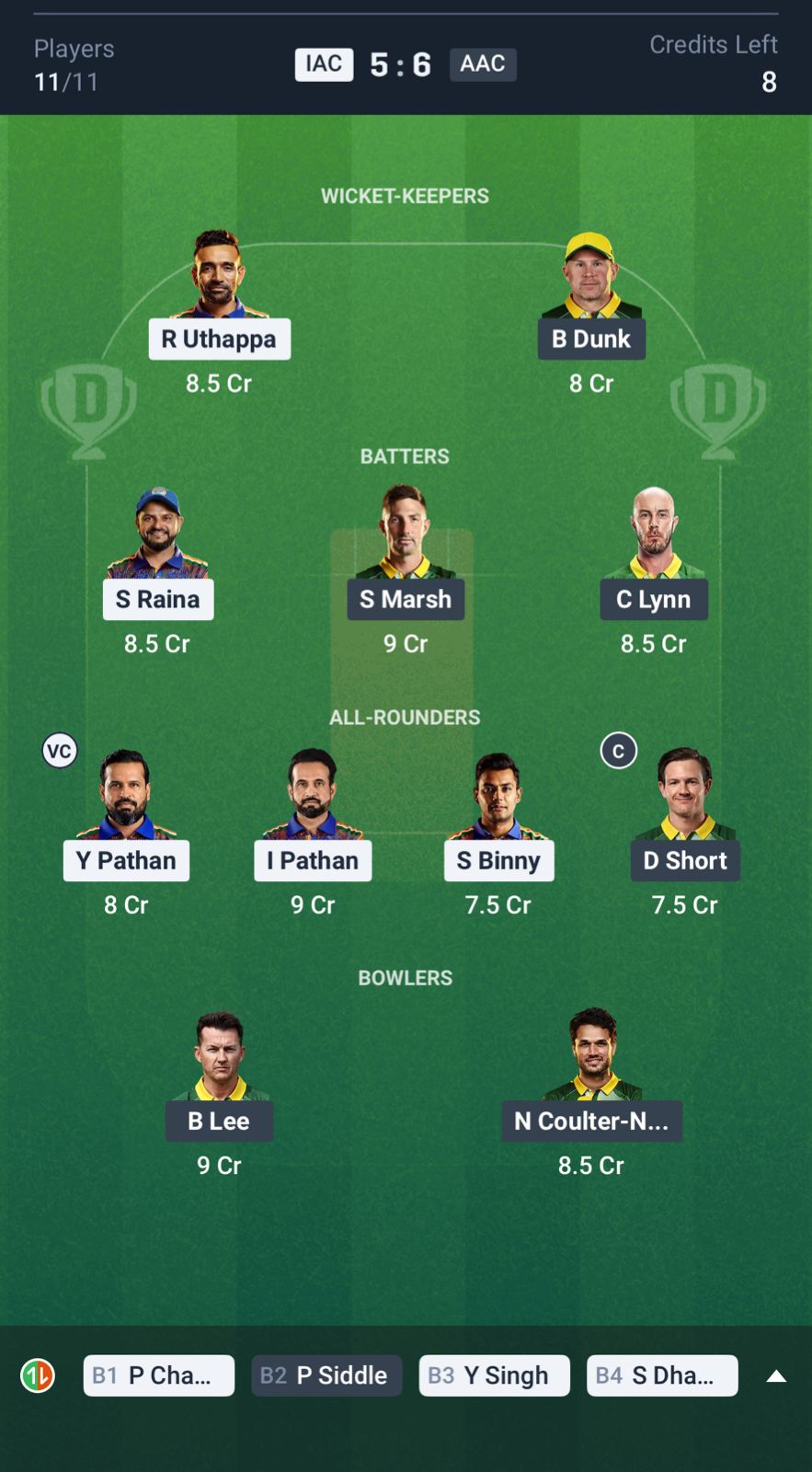 IAC vs AAC Dream11 Prediction Today WCL 2025 Match 10