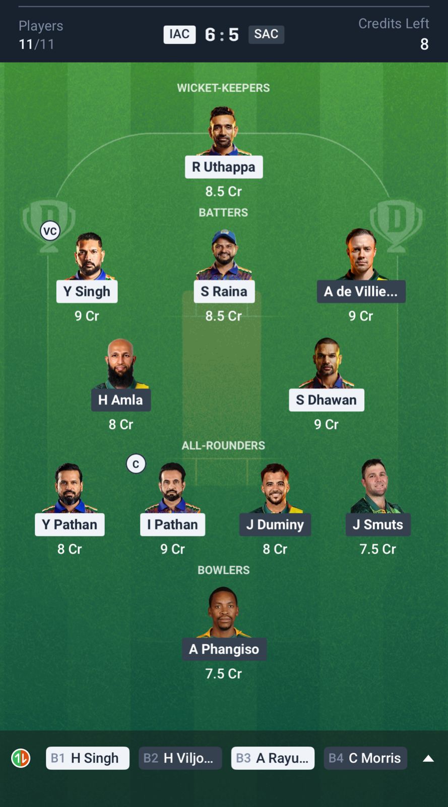 IAC vs SAC Dream11 Prediction Today, WCL 2025