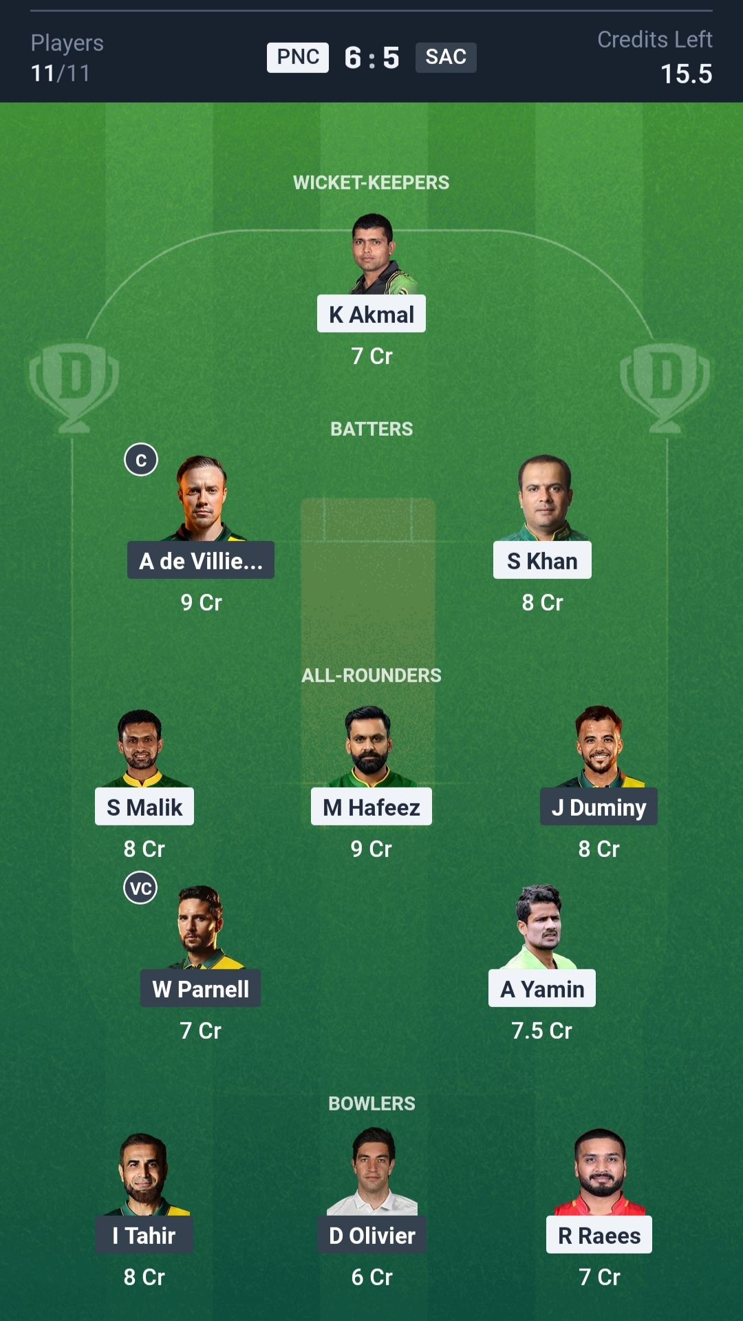 PNC vs SAC Dream11 Prediction Today WCL 2025 Match 9 Playing XI Grand League Team
