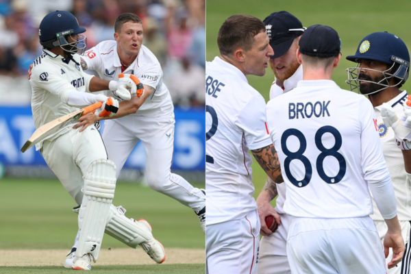[WATCH] Brydon Carse Grabs Running Ravindra Jadeja By Shoulders, Duo Exchange Heated Words in ENG vs IND 3rd Test
