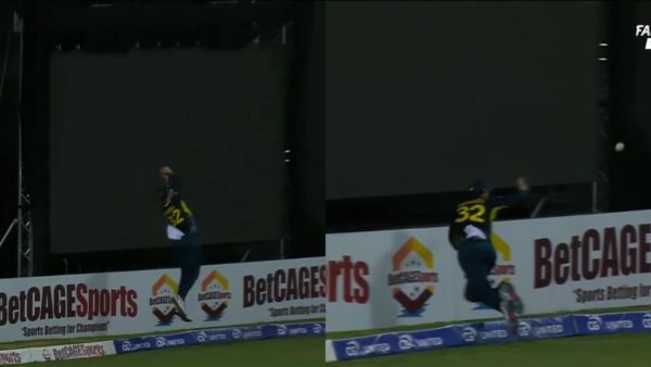 Glenn Maxwell Displays Brilliant Athleticism and Reflexes To Dismiss Romario Shepherd in 4th T20I [WATCH]