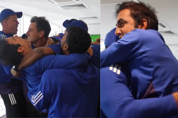 Gautam Gambhir Leads Wild Celebrations in Dressing Room After Thrilling Win against England at The Oval