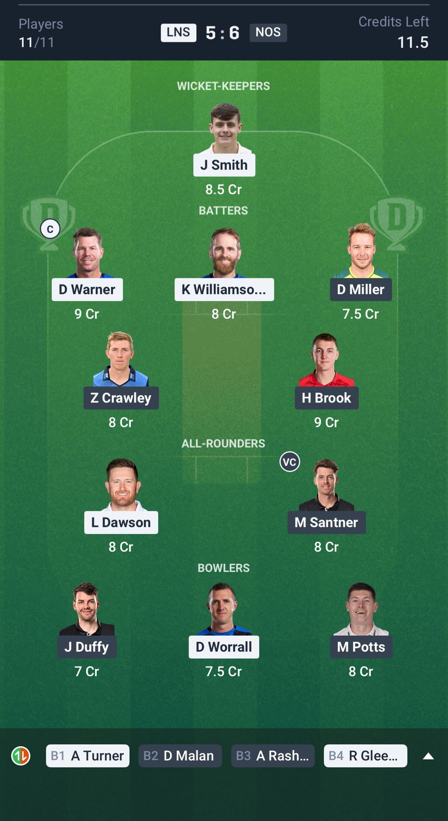 LNS vs NOS Dream11 Prediction The Hundred 2025 Match 22