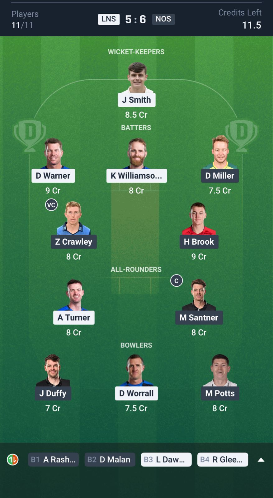 LNS vs NOS Dream11 Prediction The Hundred 2025 Match 22