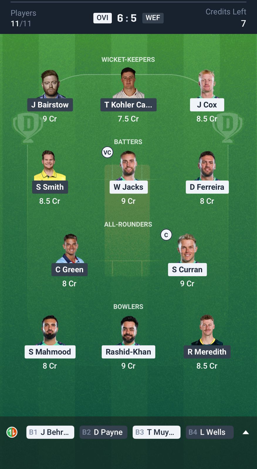 OVI vs WEF Dream11 Prediction The Hundred 2025 Match 16