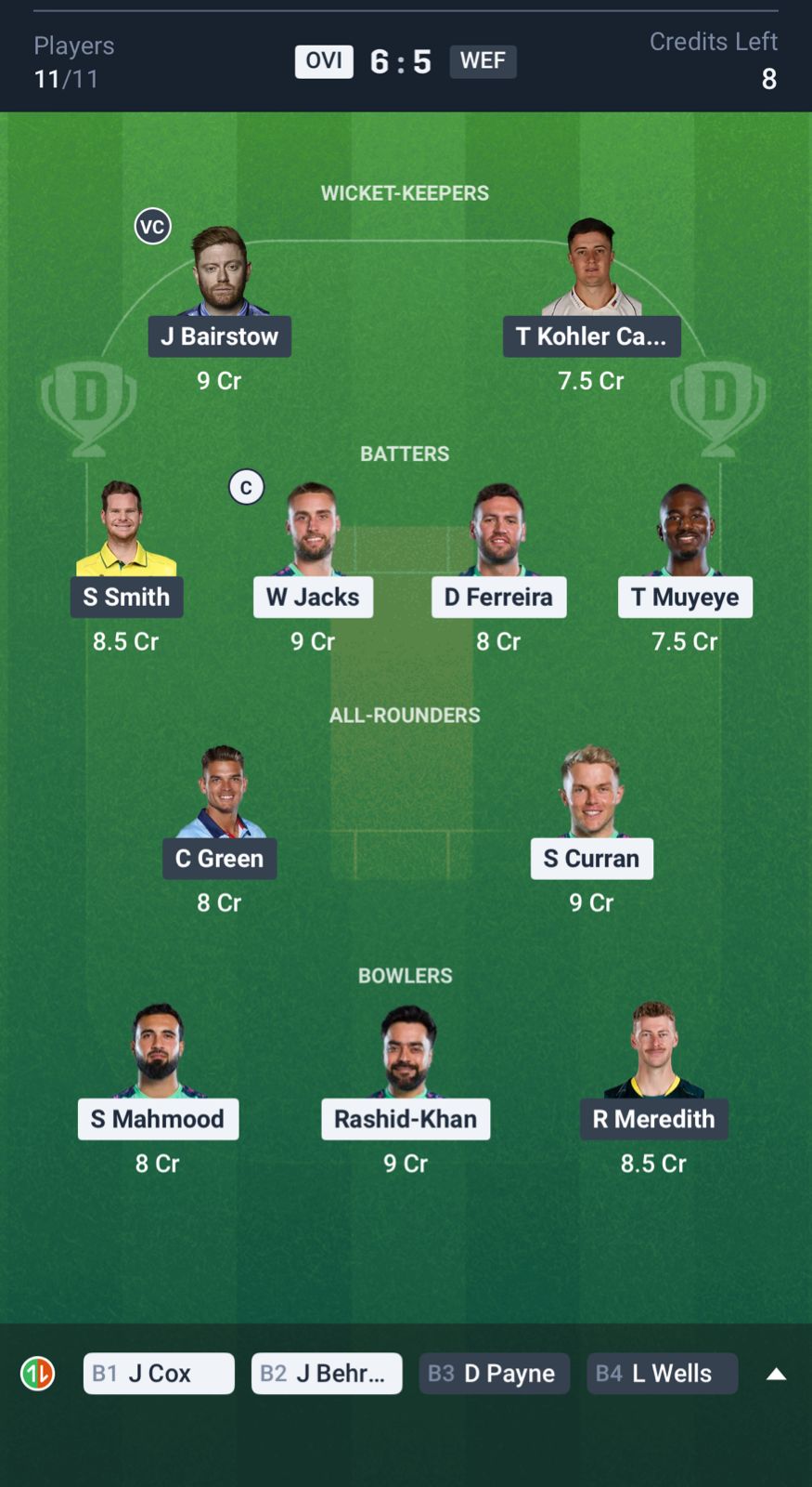 OVI vs WEF Dream11 Prediction The Hundred 2025 Match 16