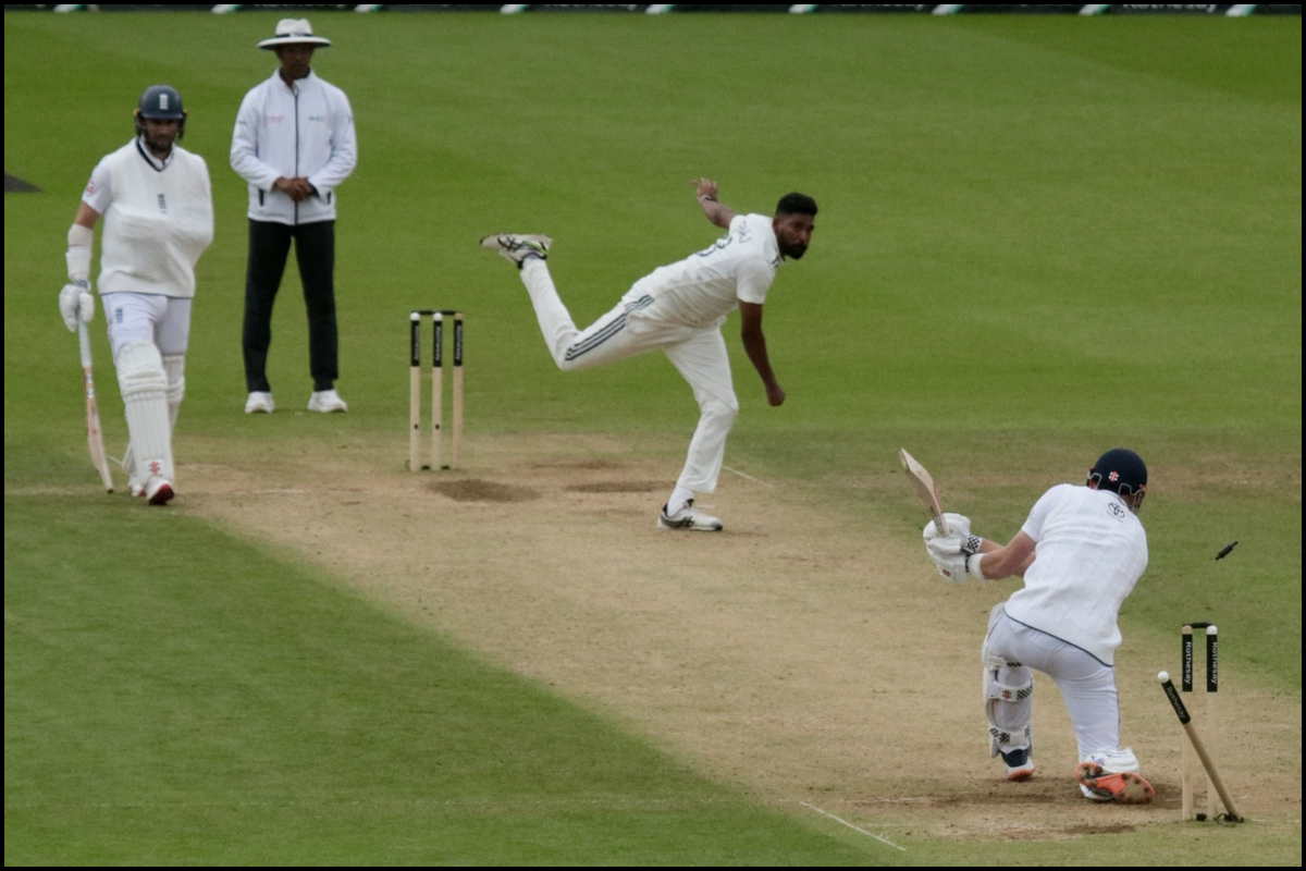 Siraj last wicket Atkinson