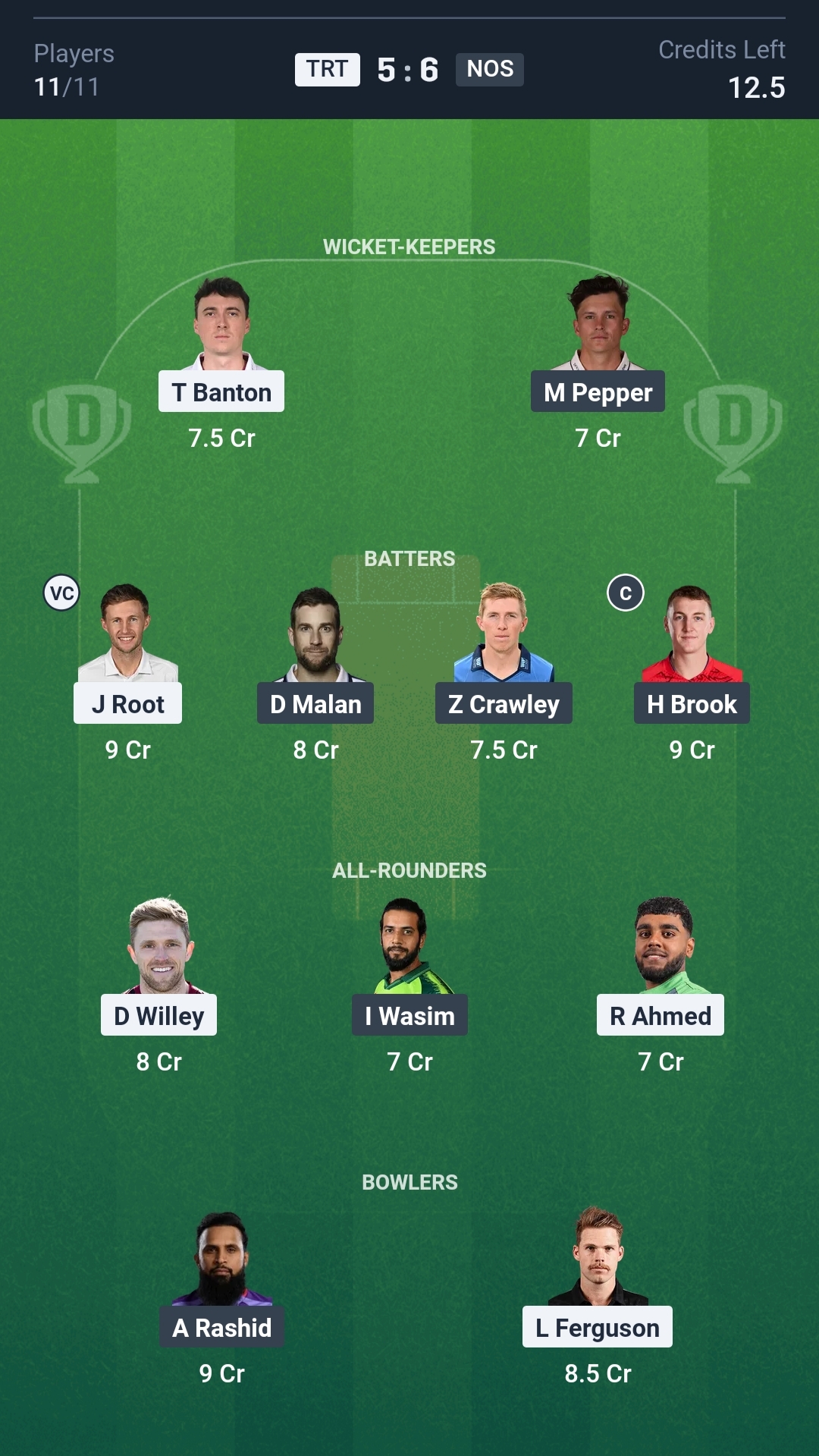 TRT vs NOS Dream11 Prediction Today The Hundred 2025 Match 8 Playing XI Small League Team