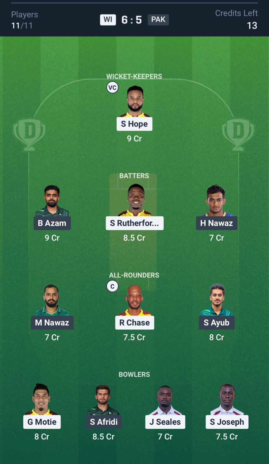 WI vs PAK Dream11 Prediction Today, 3rd ODI